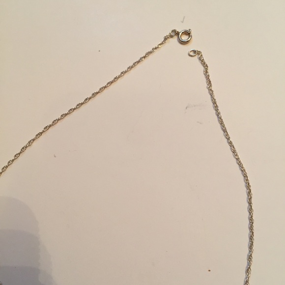 🌺 NECKLACE VINTAGE FLOWER PENDANT STERLING CHAIN - Picture 7 of 8